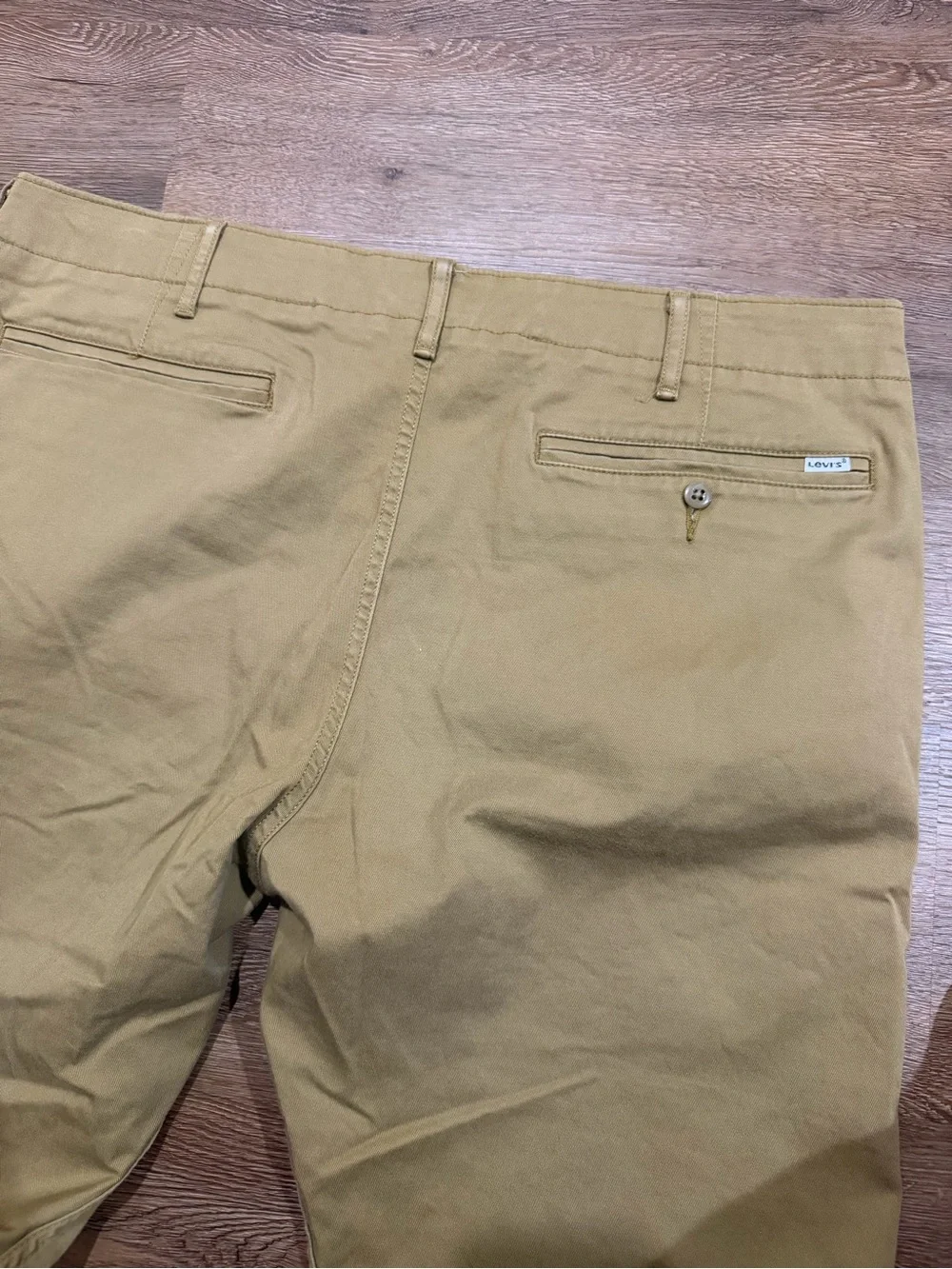 Levi’s Regular Taper Chino Pants Men’s 38x28 British Khaki Stretch